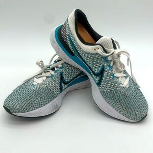 Nike React Infinity Run Flyknit 3 'White Blue Orbit' DH5392-102 Men's Size 11.5
